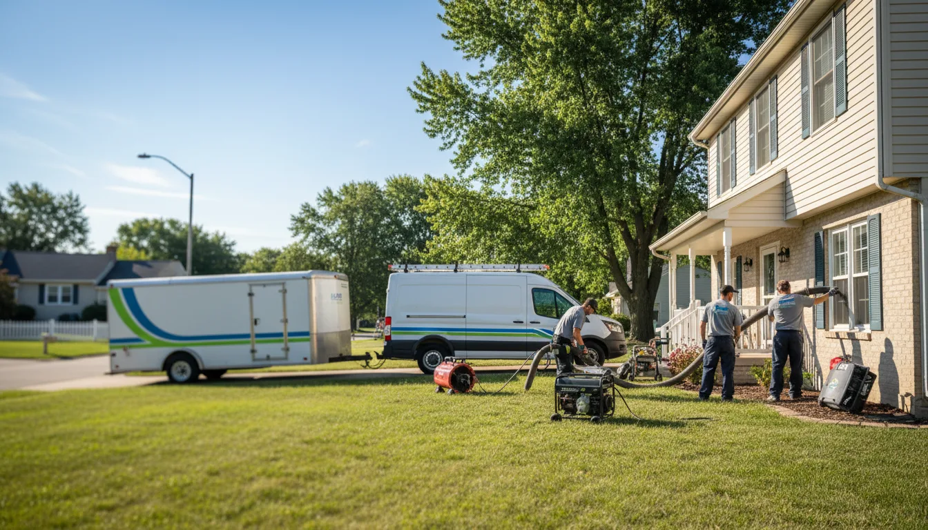 Flooded Basement Restoration And Cleanup With Repair in Morrison, IA near me